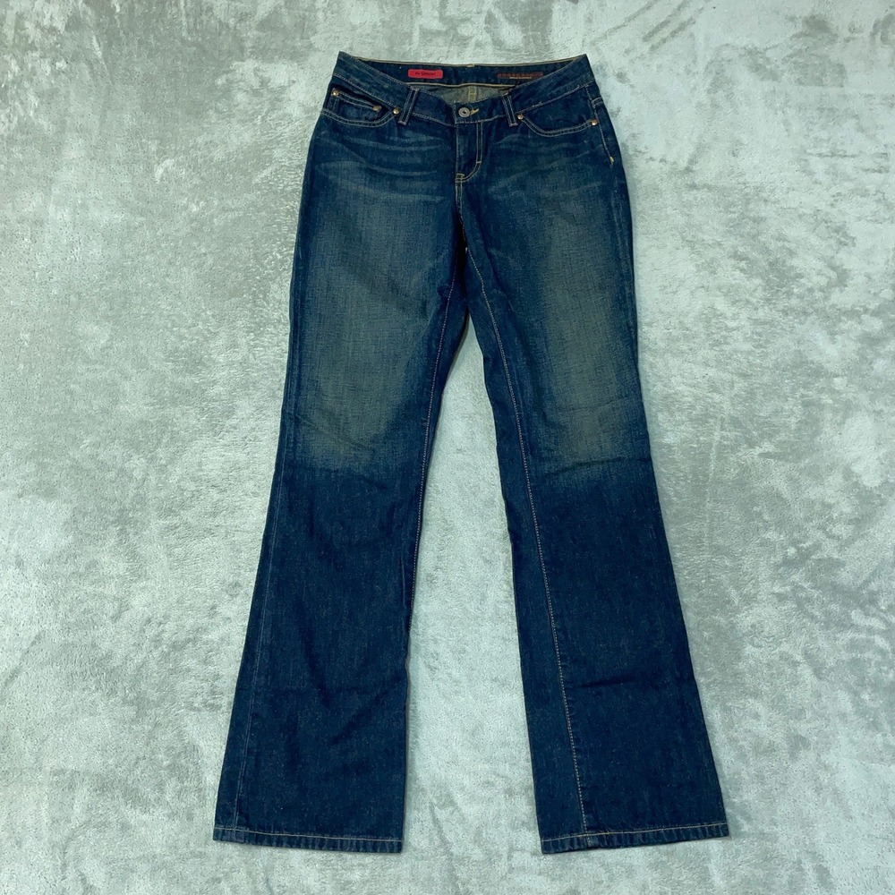 AG Adriano Goldschmied Women's 29 Blue The Gemini Flare Jeans Cotton